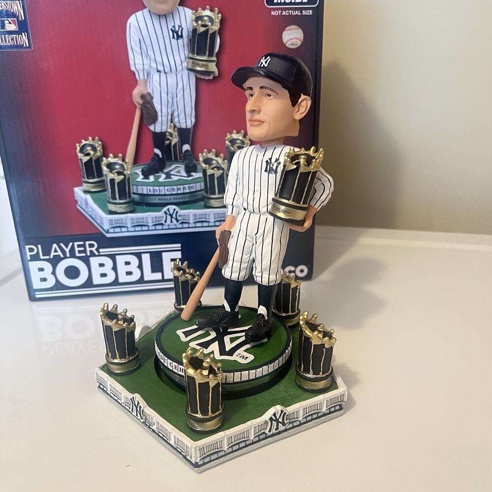 Lou Gehrig New York Yankees 6x World Series Champion Bobblehead see description - Picture 3 of 6